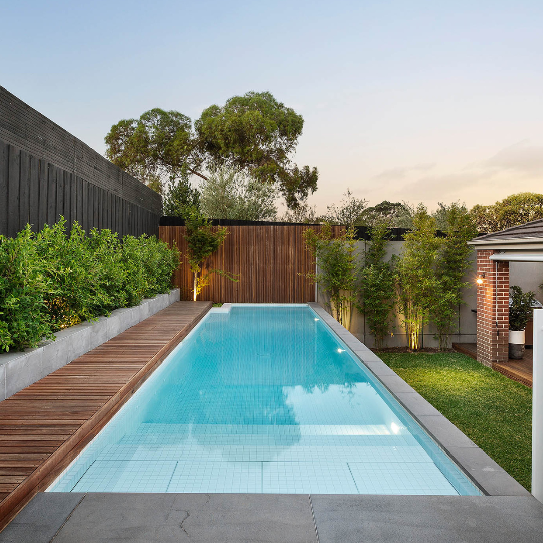 Luxury lap pool in Glen Iris Melbourne